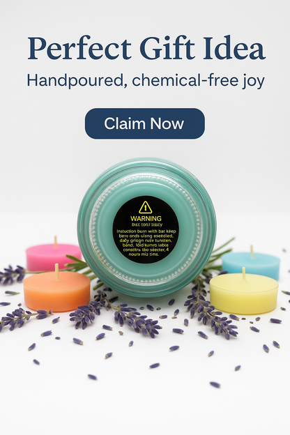 Lavender Scented Soy Wax Candle | 40+ Hours Burn Time | Serene Saffron Handpoured Candle