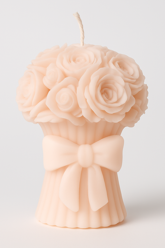 Red Rose Bouquet Candle | Romantic Gift for Wife, Girlfriend, Mom & Friends